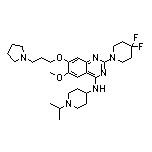 2-(4,4-Difluoro-1-piperidyl)-4-[(1-isopropyl-4-piperidyl)amino]-6-methoxy-7-[3-(1-pyrrolidinyl)propoxy]quinazoline