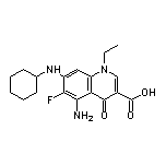5-Amino-7-(cyclohexylamino)-1-ethyl-6-fluoro-4-oxo-1,4-dihydroquinoline-3-carboxylic Acid