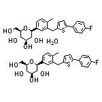 (2S,3R,4R,5S,6R)-2-[3-[[5-(4-Fluorophenyl)-2-thienyl]methyl]-4-methylphenyl]-6-(hydroxymethyl)tetrahydropyran-3,4,5-triol Hemihydrate
