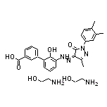 (Z)-3’-[2-[1-(3,4-Dimethylphenyl)-3-methyl-5-oxopyrazol-4(5H)-ylidene]hydrazino]-2’-hydroxybiphenyl-3-carboxylic Acid compd. with 2-Aminoethanol (1:2)