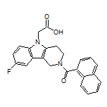 2-[2-(1-Naphthoyl)-8-fluoro-3,4-dihydro-1H-pyrido[4,3-b]indol-5(2H)-yl]acetic Acid