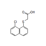 2-[(8-Chloro-1-naphthyl)thio]acetic Acid