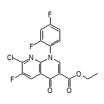 Ethyl 7-Chloro-1-(2,4-difluorophenyl)-6-fluoro-4-oxo-1,4-dihydro-1,8-naphthyridine-3-carboxylate