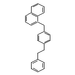 1-[4-(2-Phenylethyl)benzyl]naphthalene