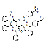2,3,4,6-Tetra-O-benzoyl-alpha-D-glucopyranosyl p-Trifluoromethylbenzylthio-N-(p-trifluoromethylphenyl)formimidate
