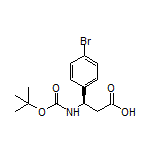 (R)-3-(Boc-amino)-3-(4-bromophenyl)propanoic Acid