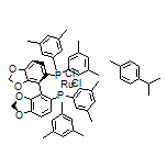 Chloro[(R)-(+)-5,5’-bis[di(3,5-xylyl)phosphino]-4,4’-bi-1,3-benzodioxole](p-cymene)ruthenium(II) Chloride