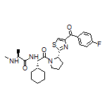 (S)-N-[(S)-1-Cyclohexyl-2-[(S)-2-[4-(4-fluorobenzoyl)thiazol-2-yl]pyrrolidin-1-yl]-2-oxoethyl]-2-(methylamino)propanamide