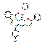 4-Methoxyphenyl 3-O-benzyl-4,6-O-benzylidene-2-deoxy-2-phthalimido-β-D-glucopyranoside