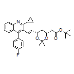 tert-Butyl 2-[(4R,6S)-6-[(E)-2-[2-Cyclopropyl-4-(4-fluorophenyl)-3-quinolyl]vinyl]-2,2-dimethyl-1,3-dioxan-4-yl]acetate