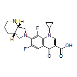 1-Cyclopropyl-6,8-difluoro-7-[(4aS,7aS)-hexahydro-1H-pyrrolo[3,4-b]pyridin-6(2H)-yl]-4-oxo-1,4-dihydroquinoline-3-carboxylic Acid