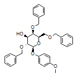 (2R,3R,4S,5R,6S)-3,5-Bis(benzyloxy)-2-[(benzyloxy)methyl]-6-(4-methoxyphenoxy)tetrahydro-2H-pyran-4-ol