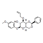 4-Methoxyphenyl 3-O-Allyl-4,6-O-benzylidene-β-D-galactopyranoside