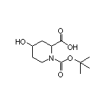 1-(tert-Butoxycarbonyl)-4-hydroxypiperidine-2-carboxylic Acid