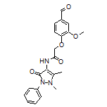 N-(1,5-Dimethyl-3-oxo-2-phenyl-2,3-dihydro-1H-pyrazol-4-yl)-2-(4-formyl-2-methoxyphenoxy)acetamide