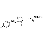 2-[(4-methyl-5-{[(4-methylphenyl)amino]methyl}-4H-1,2,4-triazol-3-yl)thio]acetohydrazide