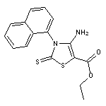 ethyl 4-amino-3-(1-naphthyl)-2-thioxo-2,3-dihydro-1,3-thiazole-5-carboxylat e