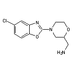 [4-(5-chloro-1,3-benzoxazol-2-yl)morpholin-2-yl]methylamine HCl