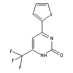 4-thien-2-yl-6-(trifluoromethyl)pyrimidin-2(1H)-one