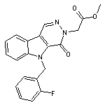 methyl [5-(2-fluorobenzyl)-4-oxo-4,5-dihydro-3H-pyridazino[4,5-b]indol-3-yl]acetate