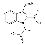 1-(1-carboxyethyl)-3-formyl-1H-indole-2-carboxylic acid