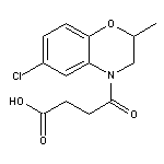 4-(6-chloro-2-methyl-2,3-dihydro-4H-1,4-benzoxazin-4-yl)-4-oxobutanoic acid