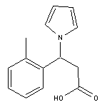 3-(2-methylphenyl)-3-(1H-pyrrol-1-yl)propanoic acid