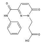 3-[3-(anilinocarbonyl)-6-oxopyridazin-1(6H)-yl]propanoic acid