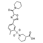 1-({2-methyl-5-[5-(piperidin-1-ylcarbonyl)-1,2,4-oxadiazol-3-yl]phenyl}sulfonyl)piperidine-3-carboxylic acid