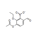 2-Ethoxy-4-formyl-3-nitrophenyl Acetate