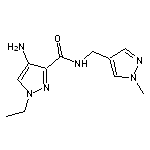 4-amino-1-ethyl-N-[(1-methyl-1H-pyrazol-4-yl)methyl]-1H-pyrazole-3-carboxamide 2HCl