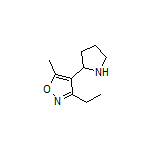 3-Ethyl-5-methyl-4-(pyrrolidin-2-yl)isoxazole