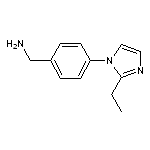 1-[4-(2-ethyl-1H-imidazol-1-yl)phenyl]methanamine 2HCl