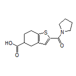 2-(Pyrrolidine-1-carbonyl)-4,5,6,7-tetrahydrobenzo[b]thiophene-5-carboxylic Acid
