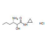 (3S)-3-Amino-N-cyclopropyl-2-hydroxyhexanamide Hydrochloride