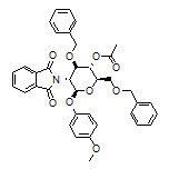 4-Methoxyphenyl 4-O-Acetyl-3,6-di-O-benzyl-2-deoxy-2-phthalimido-beta-D-glucopyranoside