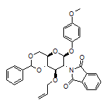 4-Methoxyphenyl 3-O-Allyl-4,6-O-benzylidene-2-deoxy-2-phthalimido-beta-D-glucopyranoside