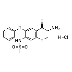 N-[4-(2-Aminoacetyl)-5-methoxy-2-phenoxyphenyl]methanesulfonamide Hydrochloride