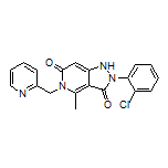 2-(2-Chlorophenyl)-4-methyl-5-(pyridin-2-ylmethyl)-1H-pyrazolo[4,3-c]pyridine-3,6(2H,5H)-dione