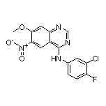 N-(3-Chloro-4-fluorophenyl)-7-methoxy-6-nitroquinazolin-4-amine