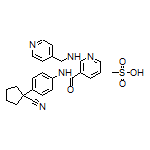 N-[4-(1-Cyanocyclopentyl)phenyl]-2-[(pyridin-4-ylmethyl)amino]nicotinamide Methanesulfonate