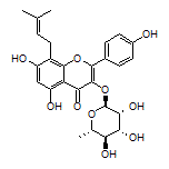 5,7-Dihydroxy-2-(4-hydroxyphenyl)-8-(3-methylbut-2-en-1-yl)-3-[[(2S,3R,4R,5R,6S)-3,4,5-trihydroxy-6-methyltetrahydro-2H-pyran-2-yl]oxy]-4H-chromen-4-one