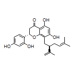 (S)-2-(2,4-Dihydroxyphenyl)-5,7-dihydroxy-8-[(R)-5-methyl-2-(prop-1-en-2-yl)hex-4-en-1-yl]chroman-4-one