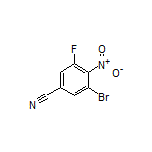 3-Bromo-5-fluoro-4-nitrobenzonitrile