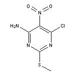 6-Chloro-2-(methylthio)-5-nitropyrimidin-4-amine