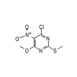 4-Chloro-6-methoxy-2-(methylthio)-5-nitropyrimidine