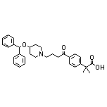 2-(4-(4-(4-(Benzhydryloxy)piperidin-1-yl)butanoyl)phenyl)-2-methylpropanoic Acid