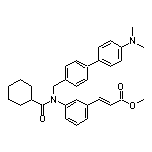 Methyl (E)-3-[3-[N-[[4’-(Dimethylamino)-4-biphenylyl]methyl]cyclohexanecarboxamido]phenyl]acrylate