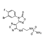 N-[2-[[4-[4-(3-Bromo-4-fluorophenyl)-4,5-dihydro-5-oxo-1,2,4-oxadiazol-3-yl]-1,2,5-oxadiazol-3-yl]amino]ethyl]sulfamide