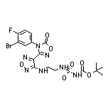 tert-Butyl N-[2-[[4-[4-(3-Bromo-4-fluorophenyl)-5-oxo-4,5-dihydro-1,2,4-oxadiazol-3-yl]-1,2,5-oxadiazol-3-yl]amino]ethyl]sulfamoylcarbamate
